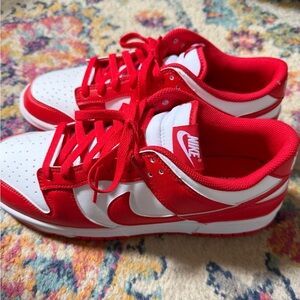 Nike Jordan Red and White sneakers